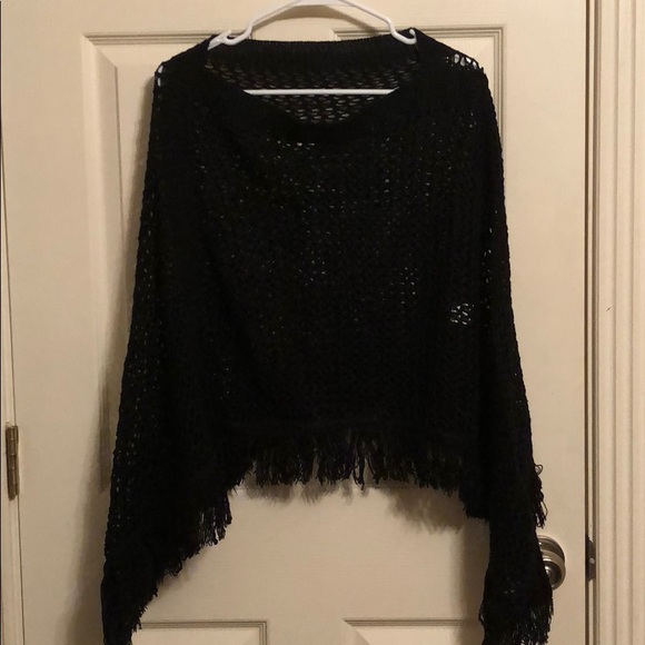 Nordstrom Sweaters - Black crochet poncho